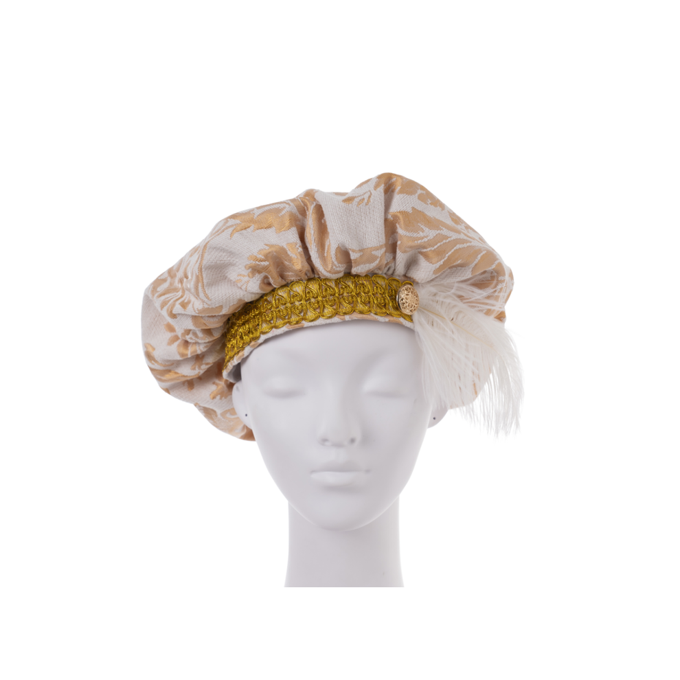 (White) Medieval Renaissance Tudor Elizabethan Hat White