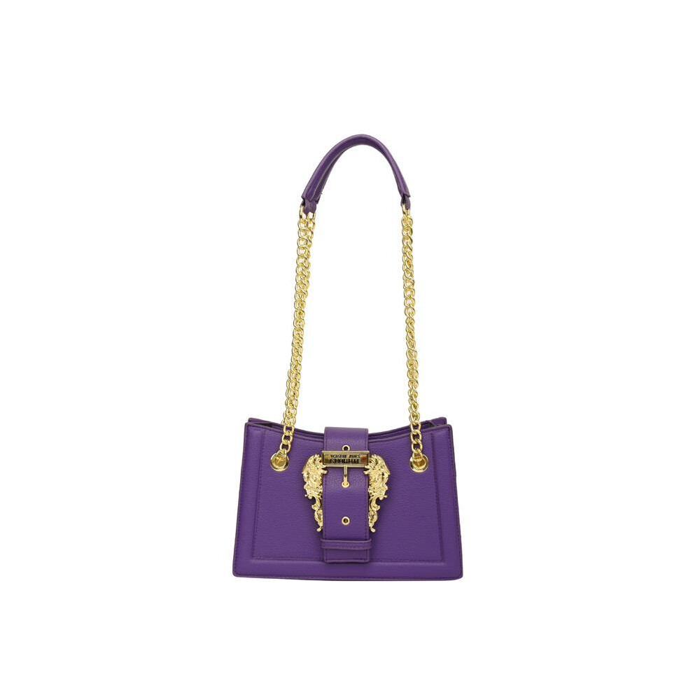 New Women's (Purple) Locking Small Square Handbag Shoulder Crossbody Bag Purple