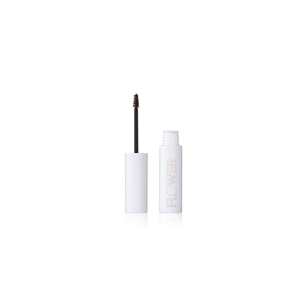 Gel pour sourcils de FLOWER Beauty FIBER FIX BROW gEL Mascara teint? pour sourcils et fixateur pour sourcils Vegan et sans cruaut? (Brunette)
