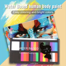 (Body Paint) Body Face Painting Kit for Kids Adults,10 Color Face Makeup Palette