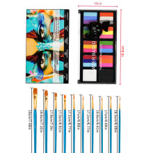 (with 10Brush) Body Face Painting Kit for Kids Adults,10 Color Face Makeup Palette