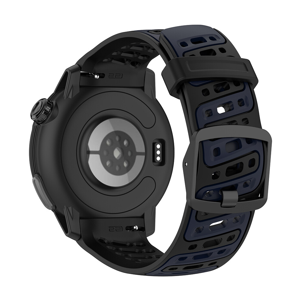 (Black Blue) Watch Strap Silicone Watch Band Accessories Strap For Coros Pace Pro Blue,Black,Not,Specified 735632091347