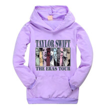 (Purple, 11-12 Years) Latest Pop Taylor Swift The Eras Tour Hoodie Kids Girls Boys Hooded Sweatshirt Casual Pullover Jumper Tops Xmas Gifts Deliver Fast