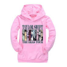 (Pink, 9-10 Years) Latest Pop Taylor Swift The Eras Tour Hoodie Kids Girls Boys Hooded Sweatshirt Casual Pullover Jumper Tops Xmas Gifts Deliver Fast