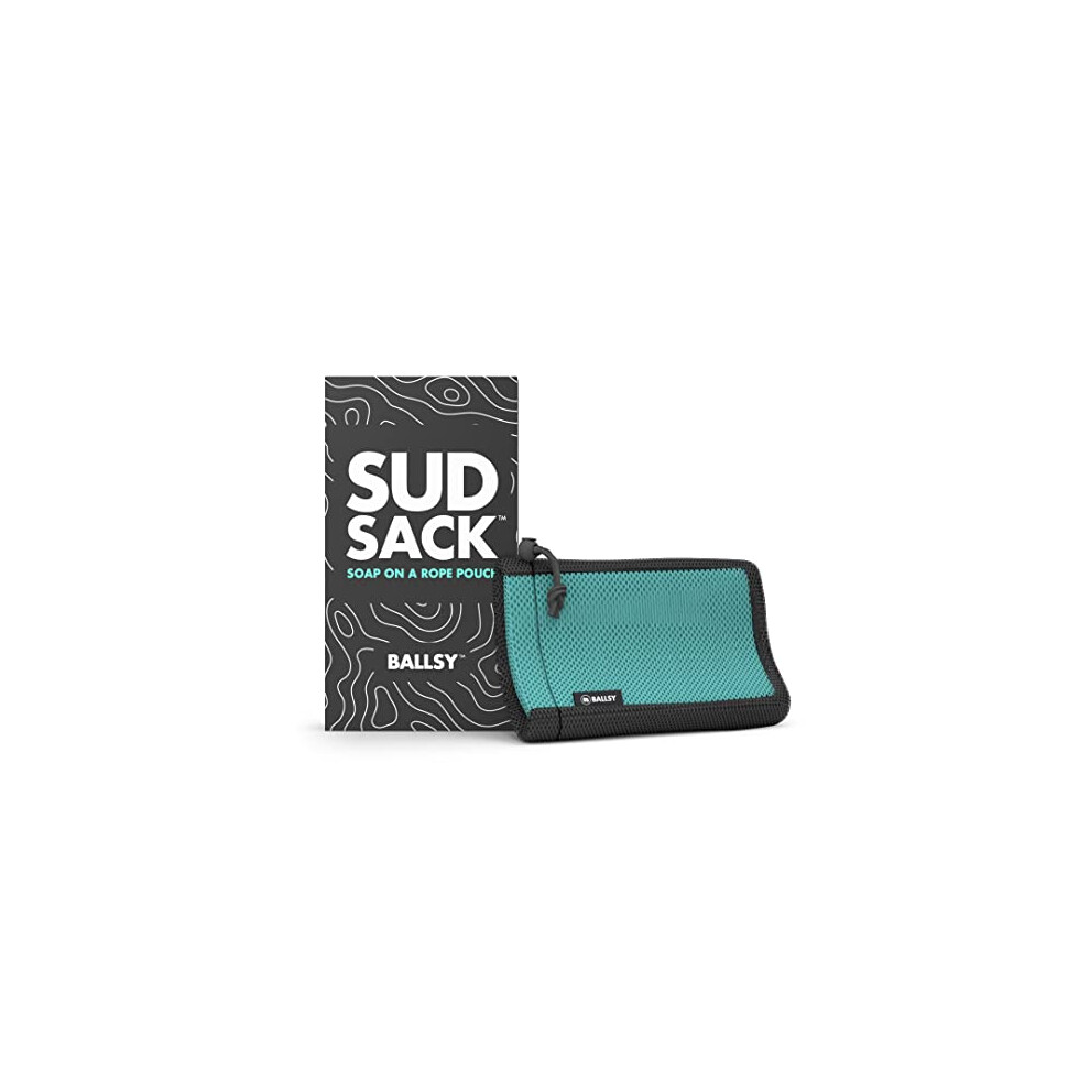 Coraggioso Ballsy Sud Sack Soap Pouch, Exfoliating Sponge For Baths And Showers