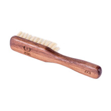 Brosse à Barbe Végétalienne ZEUS avec Poignée, Poils de Tampico et Poignée en Noyer, Brosse à Barbe et Moustache