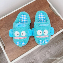 (Style 4, One Size For EU38-39) Sanrio Cinnamoroll Slipper Warm Winter Pom Pom Purin My Melody Indoor Shoes Cute Kuromi Home Shoes For Girl Woman Flat Non-slip