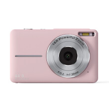 (Pink fixed focus - standard configuration) HD Digital Camera, Mini Digital Camera for Students/Children Dedicated Photography Camera DC403, 1080P Full HD 44MP 16X Camera