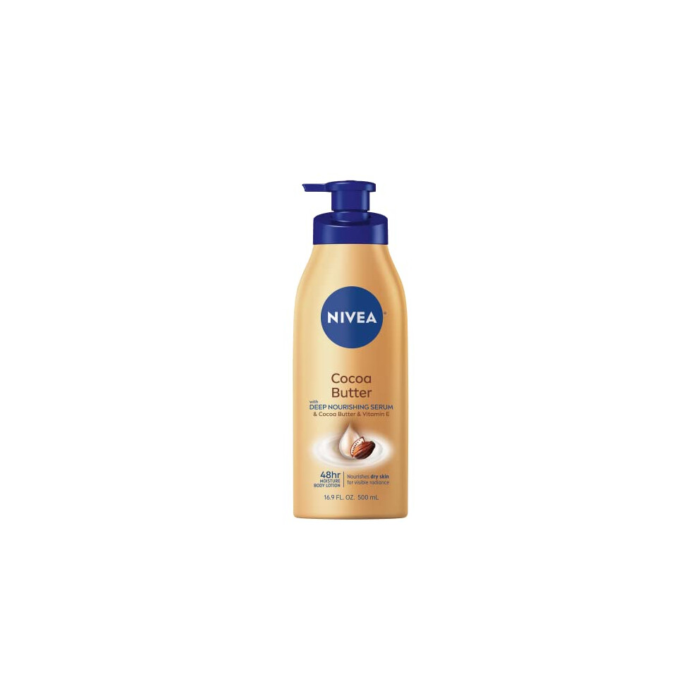 NIVEA cocoa Butter Body Lotion with Deep Nourishing Serum  169 Fl Oz P