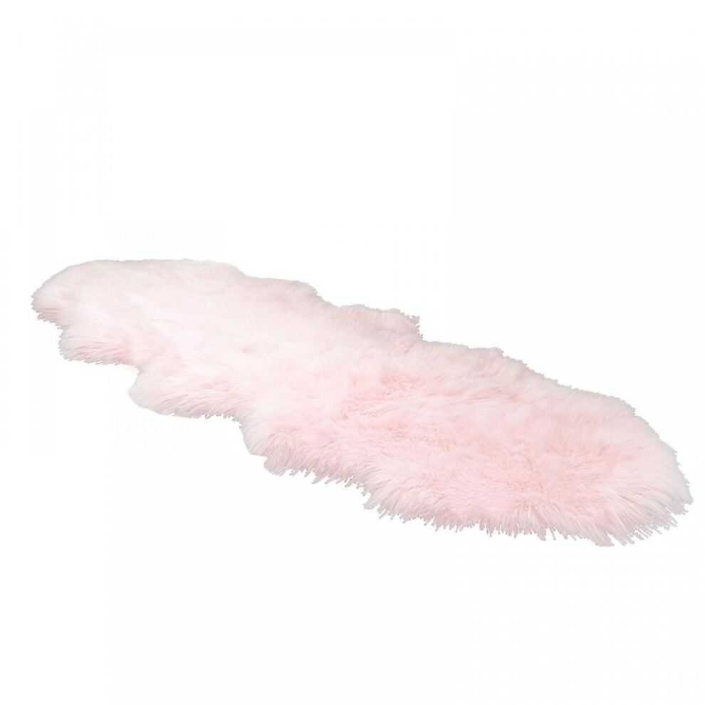 (Pink) Classic Soft Faux Sheepskin Fur Rug White Fluffy Area Rug Shag Rug Carpets For Bedroom Living Room-image-OPC-PFVY5J5-NEW