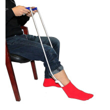 Sock Aid & Stocking Assist | Flexible Contoured Plastic Shell,built-up
