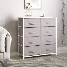 Jooli H Bedroom Chest of Drawers , Storage Unit with 8 Fabric Drawers