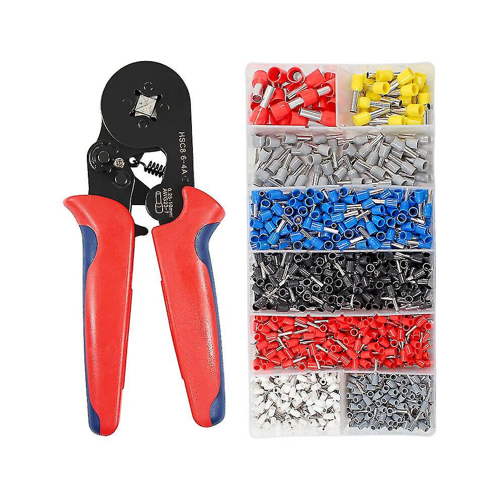 Crimper Plier Set Self Adjustable Ratchet Wire Crimping Tool 0.25-10Mm 1200 Wire Terminal Crimp Connector 3247719298923