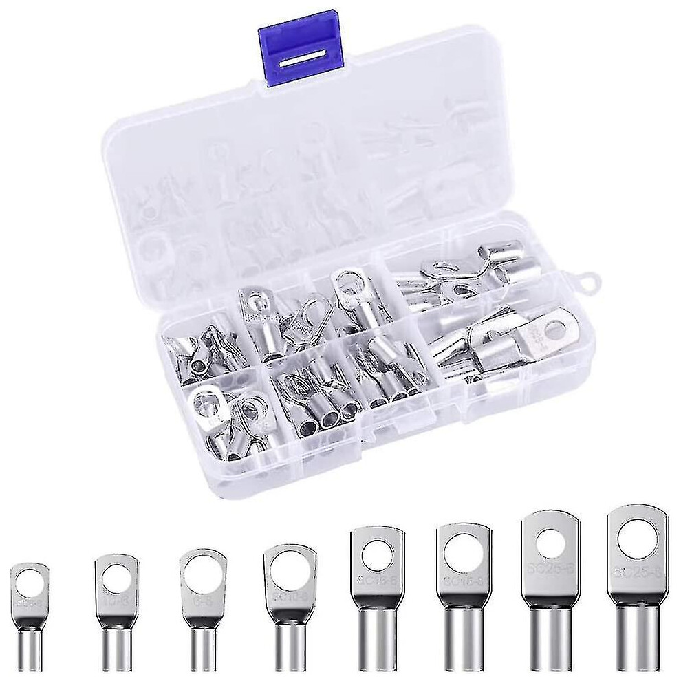 60 Pieces Iave Tin Plated Copper Terminals, Bolt Hole Tin Plated Copper 3247719298930