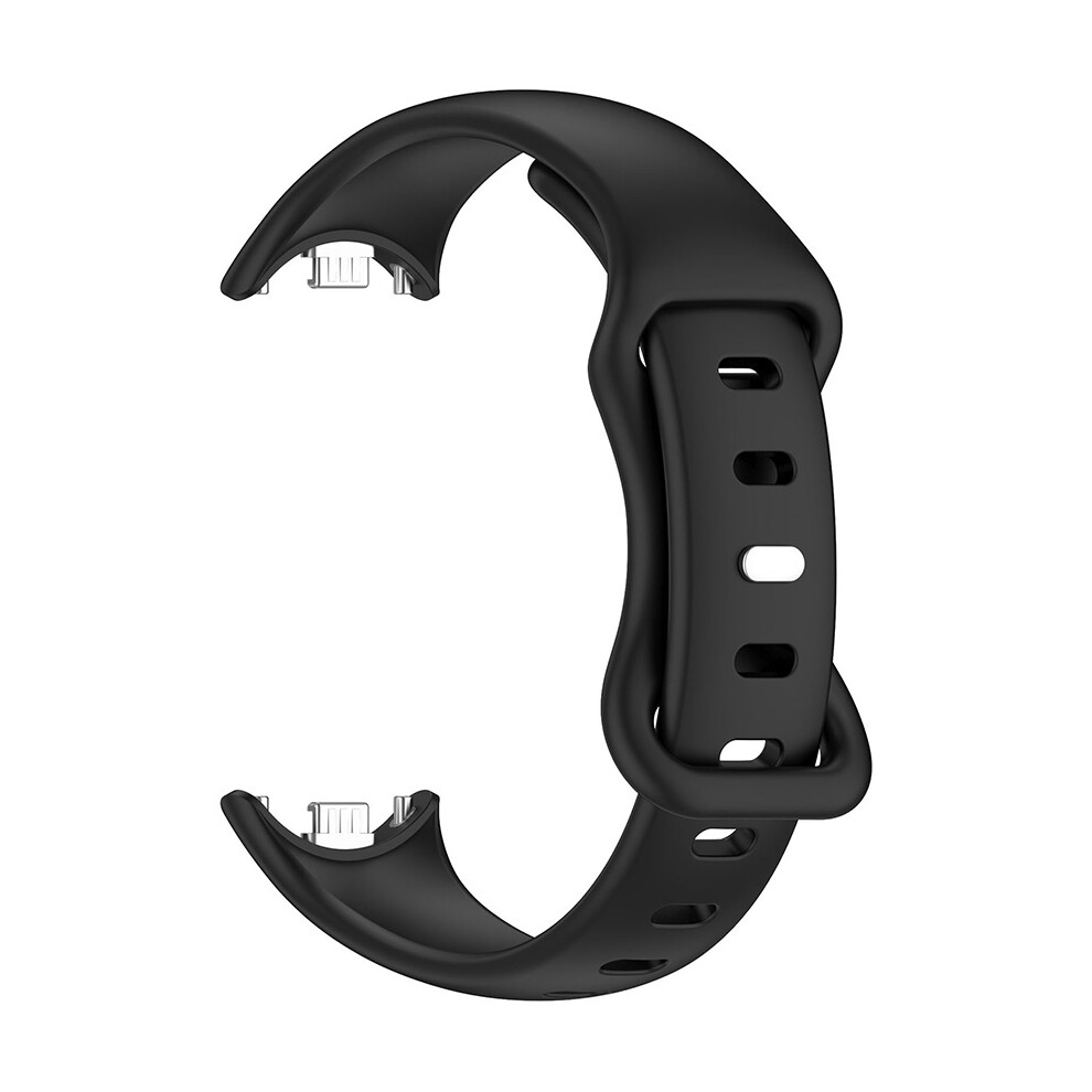 (Black) Watch Strap Eight-Tailed Reverse Buckle Soft Silicone Watch Band For Xiaomi Band 9/9 Nfc/8/8 Nfc Black,Not,Specified 735632091439