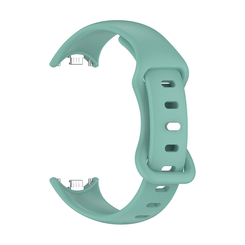 (Pine Needle Green) Watch Strap Eight-Tailed Reverse Buckle Soft Silicone Watch Band For Xiaomi Band 9/9 Nfc/8/8 Nfc Green,Not,Specified 735632091477