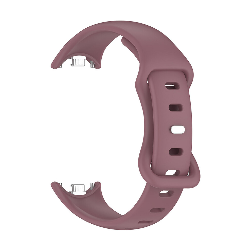 (Smoke Purple) Watch Strap Eight-Tailed Reverse Buckle Soft Silicone Watch Band For Xiaomi Band 9/9 Nfc/8/8 Nfc Purple,Not,Specified 735632091507