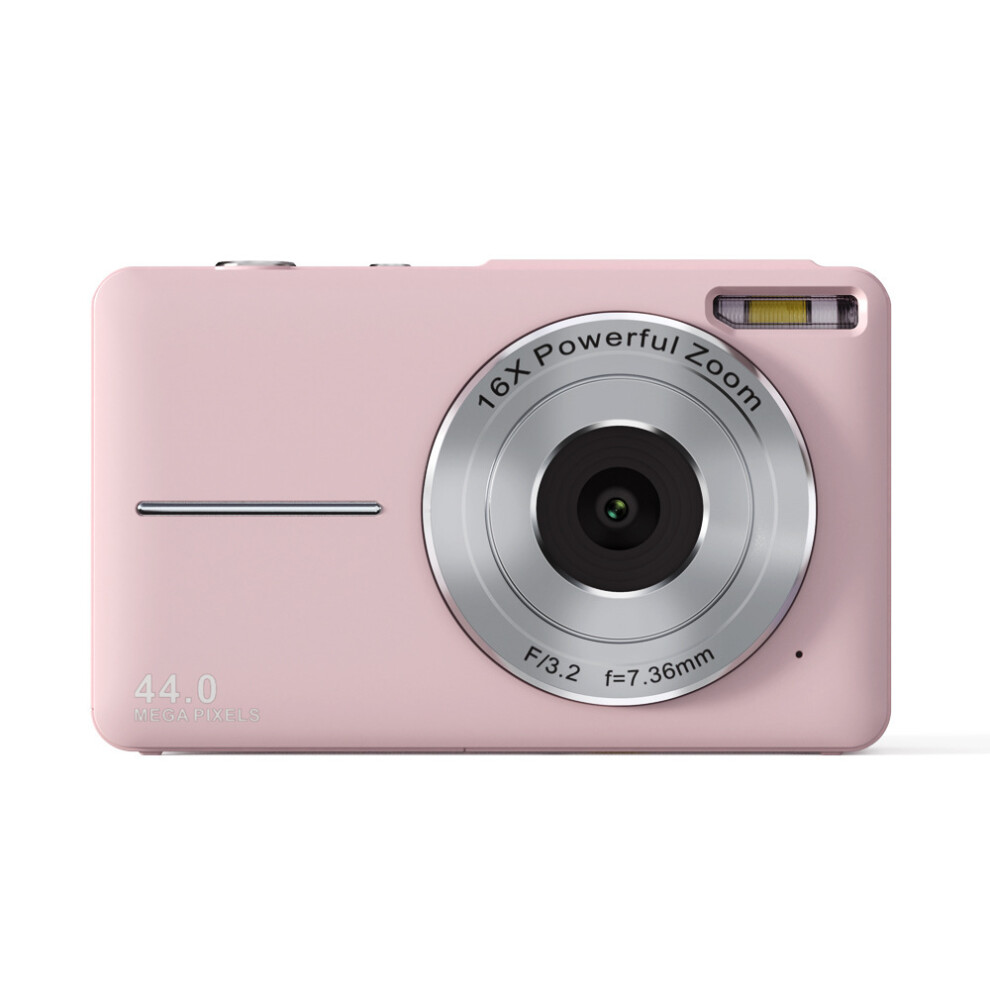 (Pink [Zoom - Standard]) HD Digital Camera, Mini Digital Camera for Students/Children Dedicated Photography Camera DC403, 1080P Full HD 44MP 16X Camera