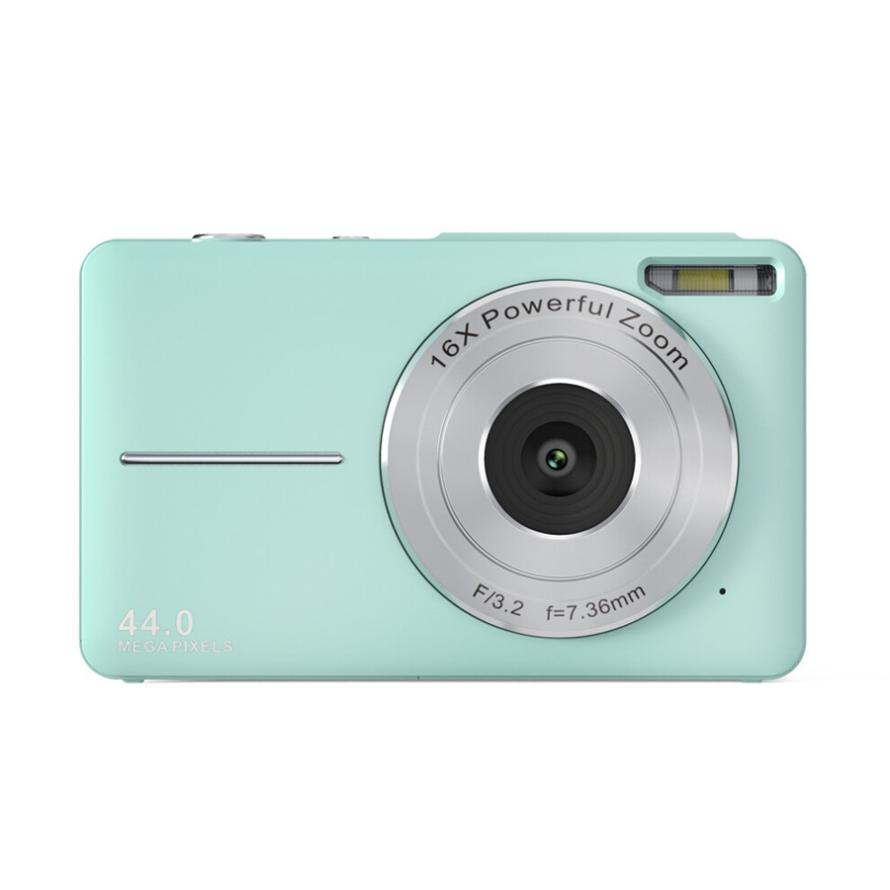 (Green [Zoom - Standard]) HD Digital Camera, Mini Digital Camera for Students/Children Dedicated Photography Camera DC403, 1080P Full HD 44MP 16X Camera