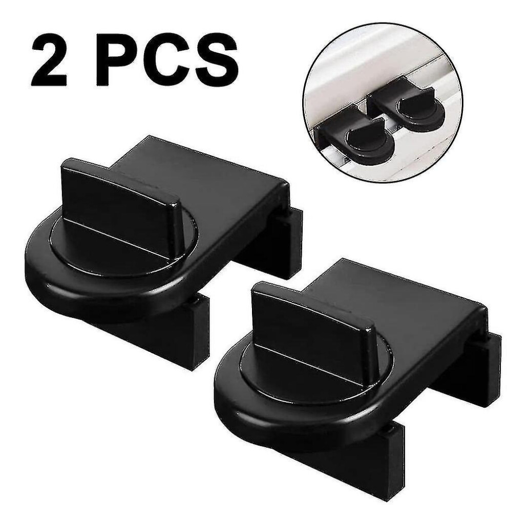 2pcs Iron Sliding Door Safety Lock Sliding Window Stopper