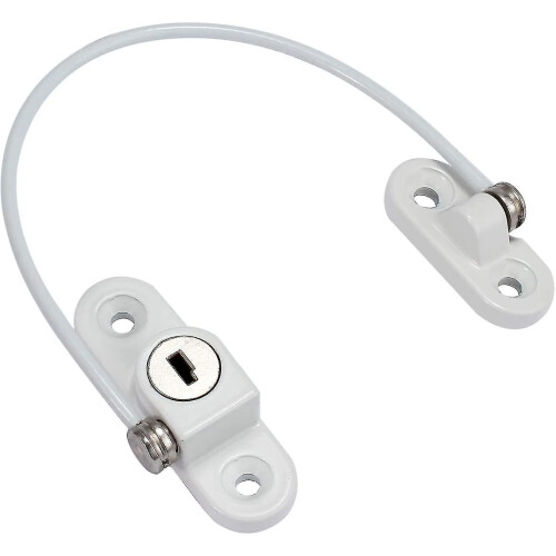 2pcs Cable Restrictor Lock for Window Ventilation Lock Latch Restrictor 2