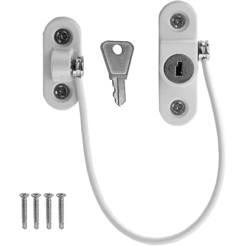 2pcs Cable Restrictor Lock for Window Ventilation Lock Latch Restrictor