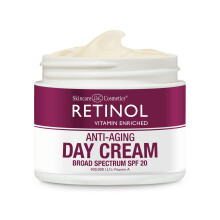 Crema de d   a con retinol para el cuidado de la piel LdeL Cosmetics con FPS 20 de amplio espectro, hidrata y reduce la apariencia de l   neas finas.