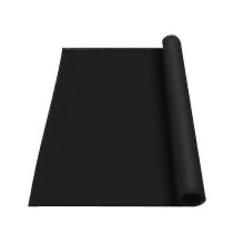 (Black, 50 X 50 CM) Extra Large Silicone Mat Heat Resistant Sheet Waterproof Pad Kitchen Counter Protector Vinyl Craft M
