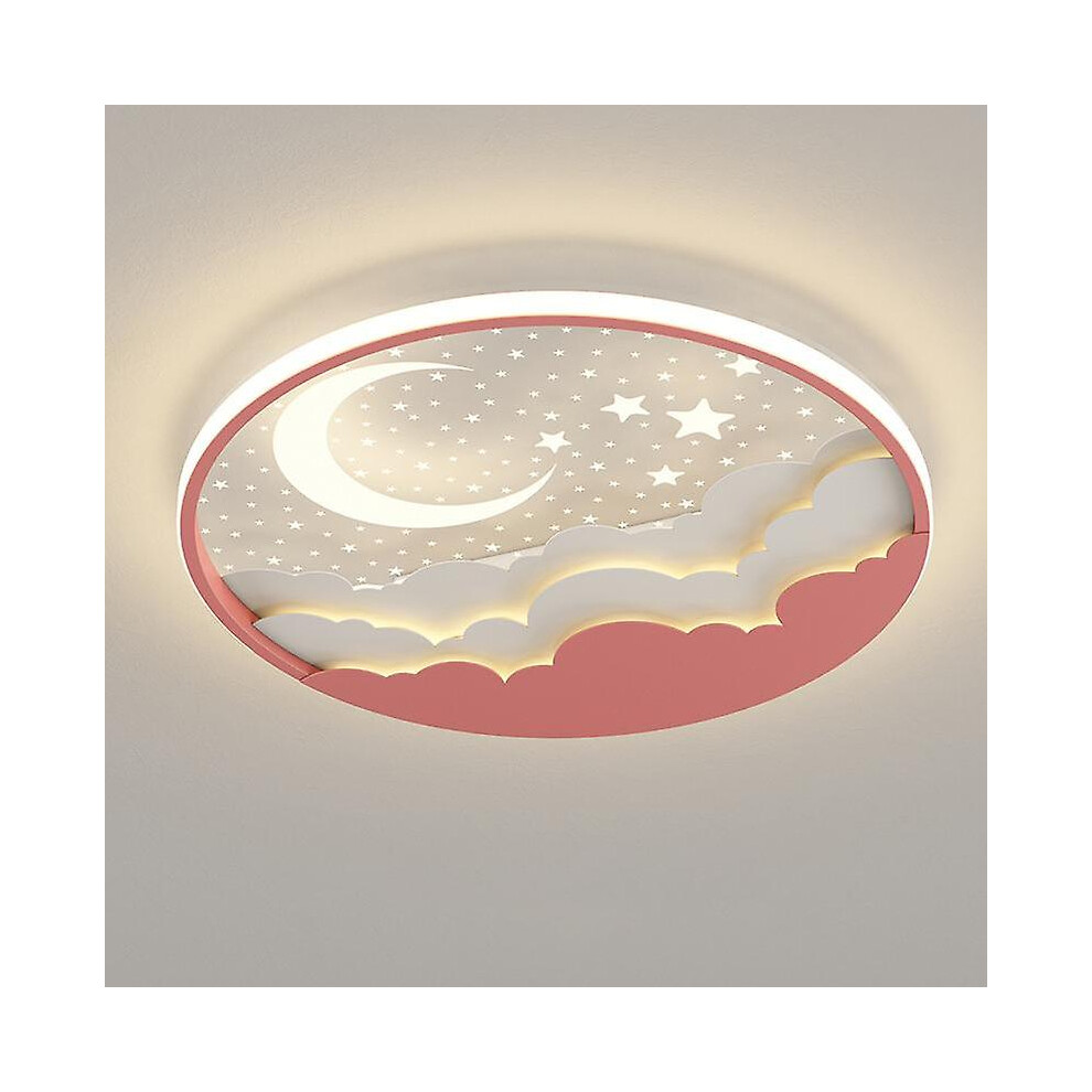 LED Dimmable Ceiling Light Modern Children's Room Lamp Star Moon Ceiling Lamp Dimmable With Remote C-image-OPC-PFVY8HY-NEW
