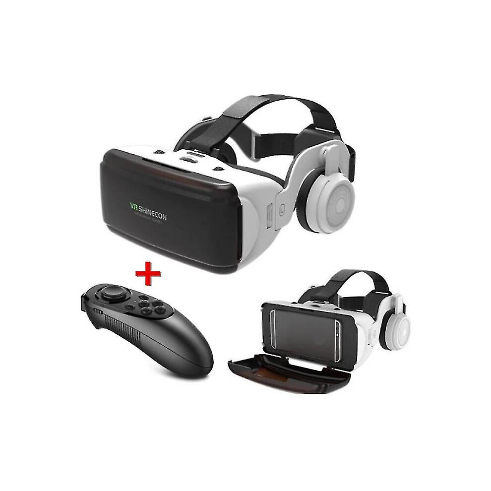 Vr Shinecon Vr Virtual Reality 3D Glasses 90 With Bluetooth Remote Control For Smartphones 8795863191379