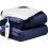 NEO (Navy) Neo Electric Heated Throw Over Blanket - Reversible 3