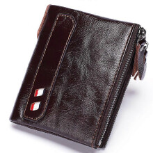 Genuine Leather Wallet Men's First Layer Cowhide Wallet Card Holder