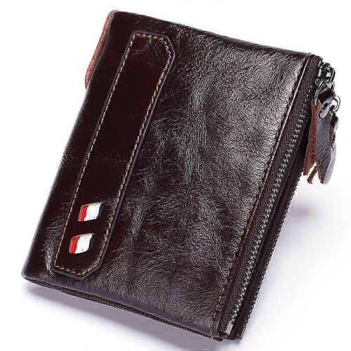 Genuine Leather Wallet Men's First Layer Cowhide Wallet Card Holder
