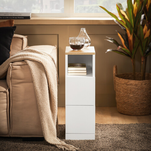 SoBuy FBT149-WN Bedside Table Nightstand Sofa Side Table End Table 1