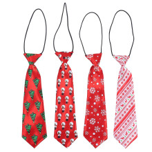 4pcs Christmas Children Ties Cartoon Handsome Children Ties Creative Xmas Ties
