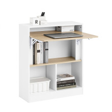 SoBuy FWT104-WN Home Office Folding Table Desk Computer Desk