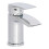 NES Home Libra Corner Wall Hung Basin Sink with Mono Waterfall Tap and Waste 6