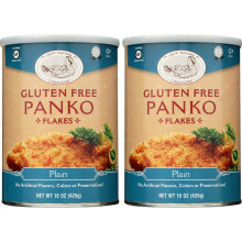 Jeff Nathan Creations Gluten Free Breadcrumbs, Panko Crumbs, Plain 425g (Pack of 2) | No Artificial Flavours, Colours or Preservatives