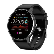 New Zl02d Smart Watch Heart Rate Blood Pressure Sleep Meter Step Circular Screen Sports Ladies Men's Watch Ring