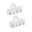 (White) 2 Pcs Plastic Badminton Racket Stringing Machine Tool Racquet Load Spreader 1