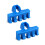 (Blue) 2 Pcs Plastic Badminton Racket Stringing Machine Tool Racquet Load Spreader 1