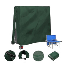 (green) Outdoor Waterproof And Dustproof Table Tennis Table Cover Table Tennis Table Cover 165x70x185cm