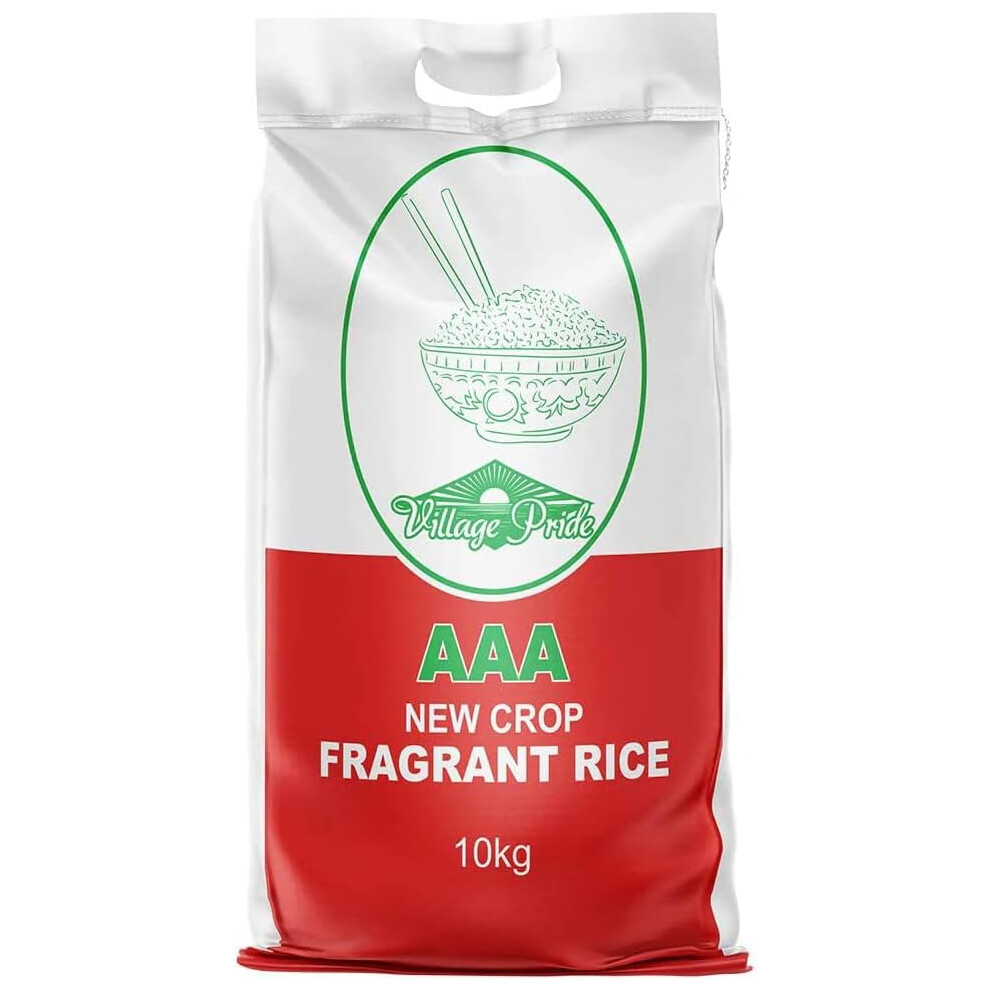 My Africa Caribbean Village Pride Fragrant Rice 10Kg – Premium Aromatic Long-Grain, Light & Fluffy, Ideal For Curries & Everyday Dishes