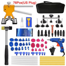 (Kit 3-76Pcs(US Plug)) Car Dent Repair Tools Auto Paintless Body Dent Removal Kits Automotive Dent Remover Suction Cup Dent Puller Tool Kit For Car