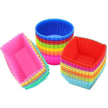 Silicone Cupcake Muffin Baking Cups Liners 36 Pack Reusable Nonstick Cake Molds Sets