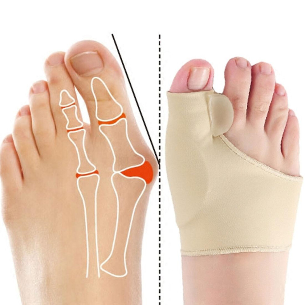Toe Corrector Orthotics Feet Foot Care Bone Thumb Adjuster Correction Soft Pedicure Socks Bunion Straightener
