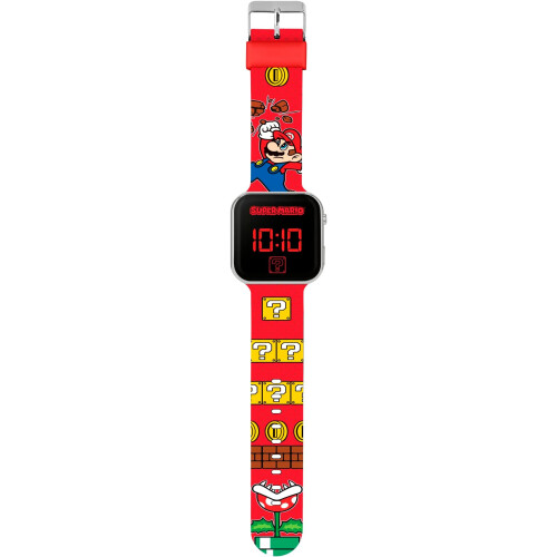 Super Mario Boys Digital Quartz Watch with Plastic Strap GSM4107 1
