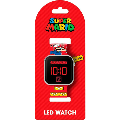 Super Mario Boys Digital Quartz Watch with Plastic Strap GSM4107 2