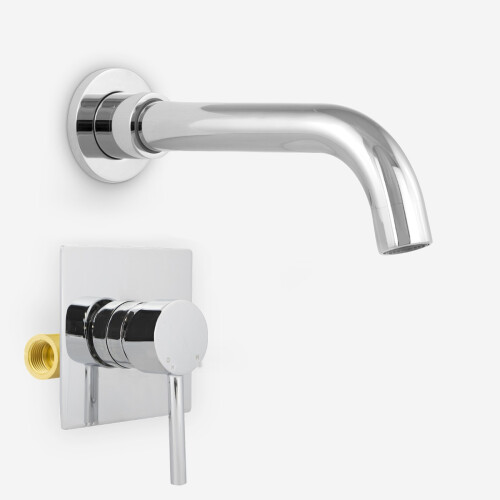 NES Home Remy Basin Modern Tap Wall Mounted Concealed Valve Mixer