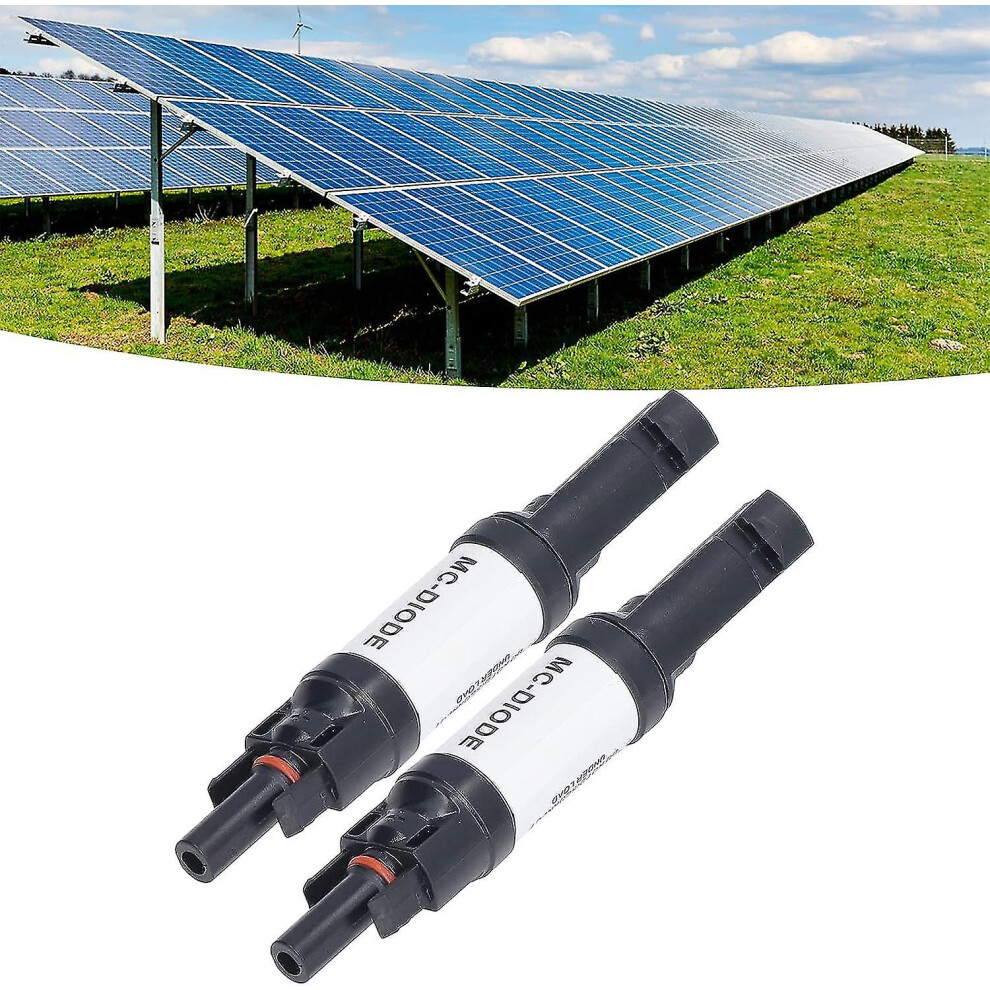1000V Solar Pv Connector, Builtin Antireverse Diode Connector Set Ip68 Waterproof Solar Pv Fuse Holder For Solar Panel Connection(30A) 3247719301227
